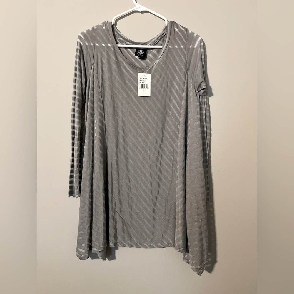 Grey & blue tunic
